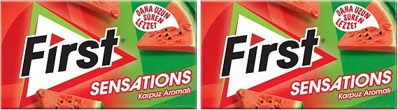 First Sensations Karpuz Aromalı Sakız 27 gr 2li paket