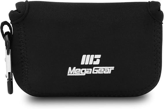 MegaGear MG804 Ultra Light Neoprene Camera Case compatible with Fujifilm FinePix XP140, XP130, XP120, XP90 - Black