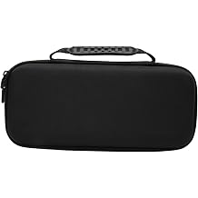 Handheld Console Carry Case for Steam Deck, Hard Shell Protective Travel Bag with Built - in Stand, Storage Card Slot and Handle for Gaming Accessories (Black)