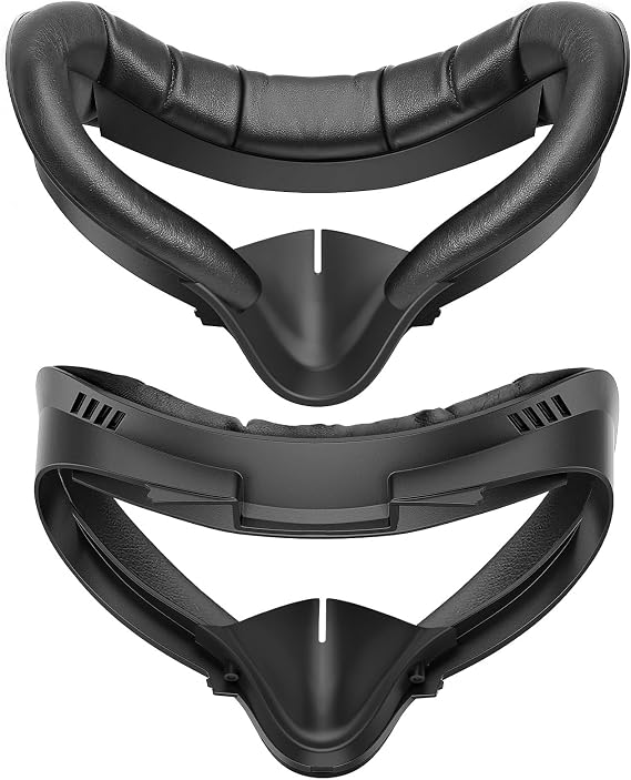 Face Pad for Oculus Quest 2: Quest 2 Face Cover Replacement - Facial Interface Compatible with Meta Quest 2 - PU Leather Foam Sweat-Proof Anti - Leakage Nose Pad