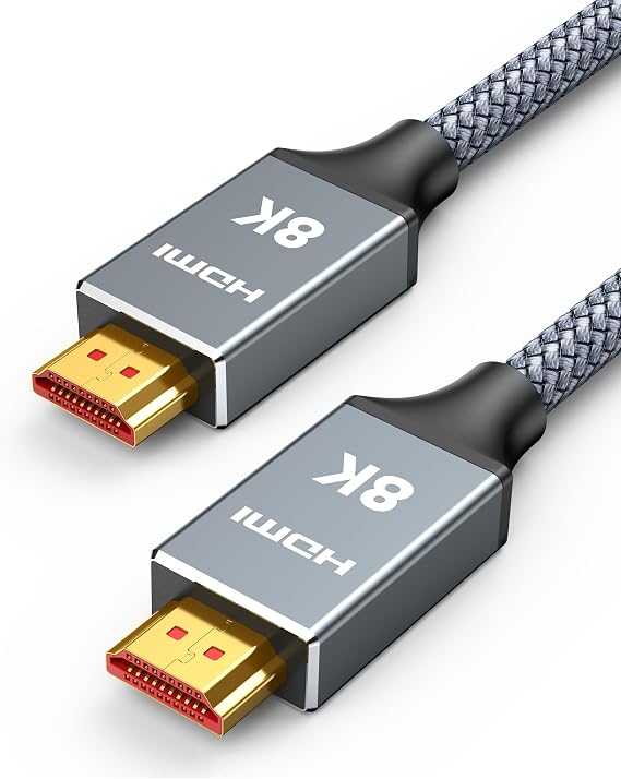 Capshi 35ft 8K 4K@120Hz HDMI Cable 2.1, 48Gbps High Speed Cord