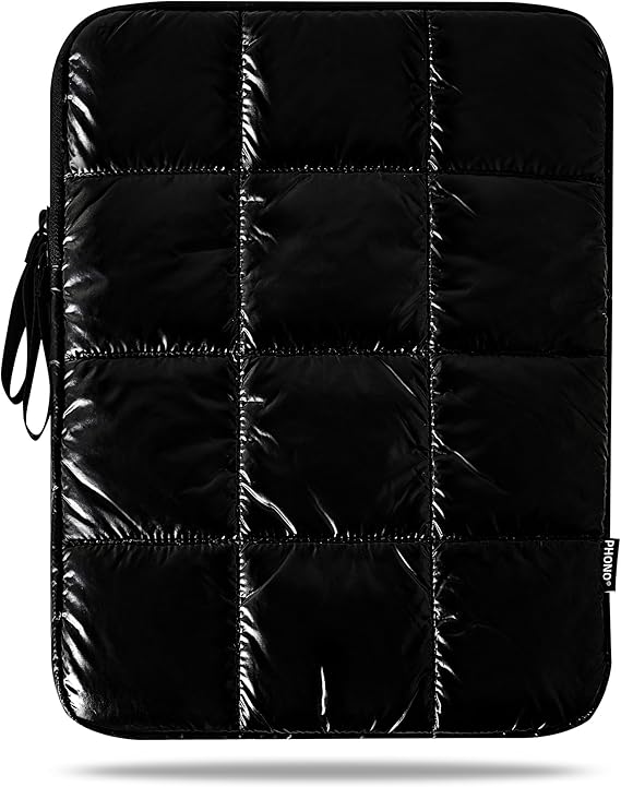 Puffy Laptop Sleeve 11 Inch, Laptop Carrying Case, Black | Compatible with 11" iPad Pro M5 M4 M3 M2, HP/Lenovo/Asus/Dell/Acer for Women and Men, 11-inch Computer Case