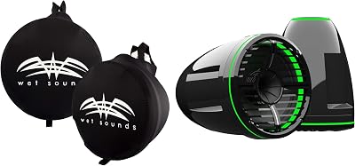 Wet Sounds REV-12-HD-XW-B REV 12 Black HD Tower Speakers with XW Grille NO ClampsMounts with SUITZ-REV-12-HD Neoprene Protective Covers