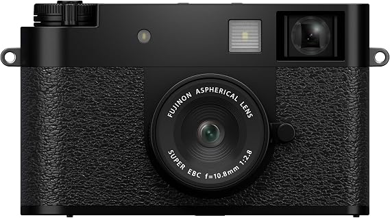 FUJIFILM X Half Premium Compact Camera - Black | Paired with an optical viewfinder and a 3:4 upright LCD, Weighing just 240g (8.4oz), Explore your creativity with 2-in-1 Mode