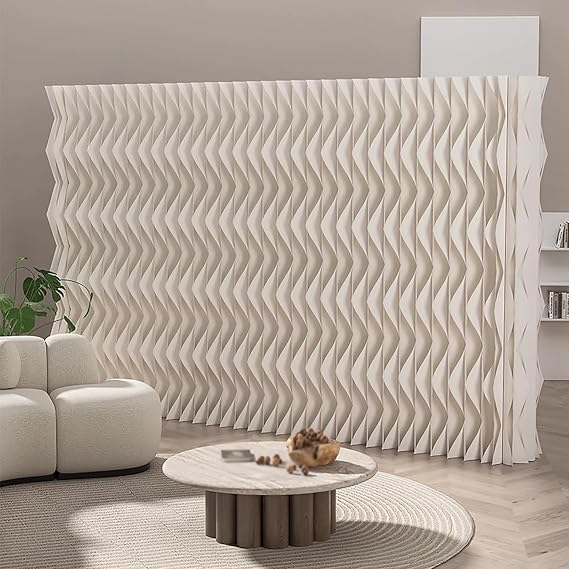 Foldable Paper Room Divider, Portable Room Dividers, Dividers for Room Separation, Wall Partition, for Home Shopping Mall Offices(500x43x240cm/197x17x94in)