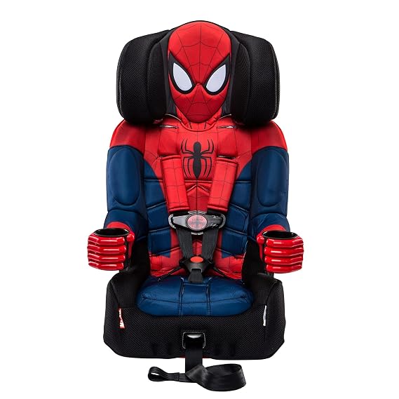 KidsEmbrace 2-in-1 Car Seat | Forward-Facing Harness (26.565 lbs) & Booster Mode (40100 lbs) | Latch | Premium Fit with Multi-Position Headrest, Harness & Recline - Marvel Spider-Man