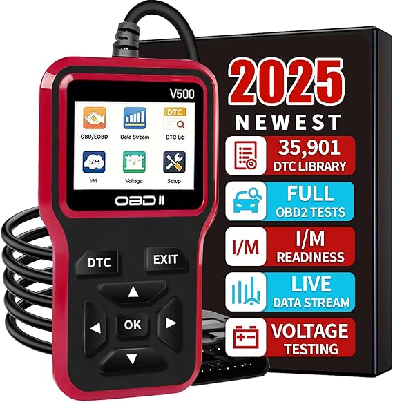 OBD2 Scanner Diagnostic Tool - Check Engine Light Code Scanner Tool with Reset, DTC, Data Stream, I/M Readiness, Car & Truck Scan Tool for All Vehicles Since 1996, escaner automotriz