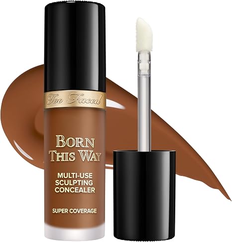 Too Faced Born This Way Super Coverage Multi-Use Concealer | Full Coverage, Oil Free, Long Lasting + Hydrating,13.5ml