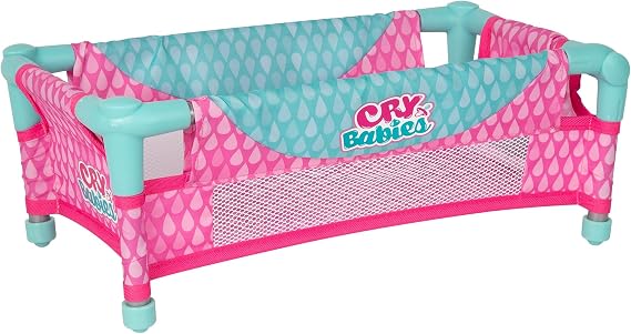 Cry Babies Baby Doll Crib Accessory (Doll Not Included) | for Dolls up to 16" | Ages 2+