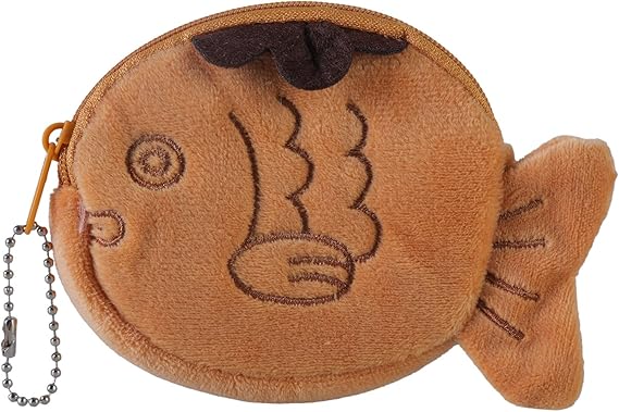 Women Fish Plush Coin Purse Keychain Change Purse Small Wallets Girls Lovely Earphone Storage Bag Child Coin
