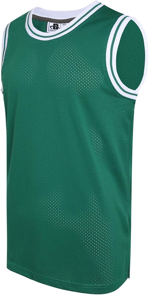 DEHANER Blank Mens Basketball Jersey Mesh Training Practice Athletic Sports Shirts Team Uniforms Fans Outfits Tops