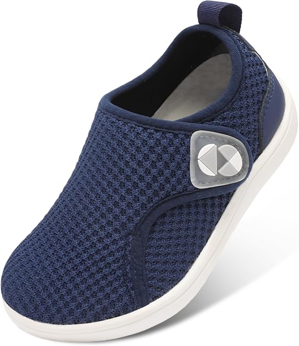 Centipede Demon Toddler Shoes Boys Girls Wide Barefoot Shoes Kids Zero Drop Minimalist Sneakers Adjustable Tennis Shoe Breathable Slip On Shoe for Outdoor Walking Running