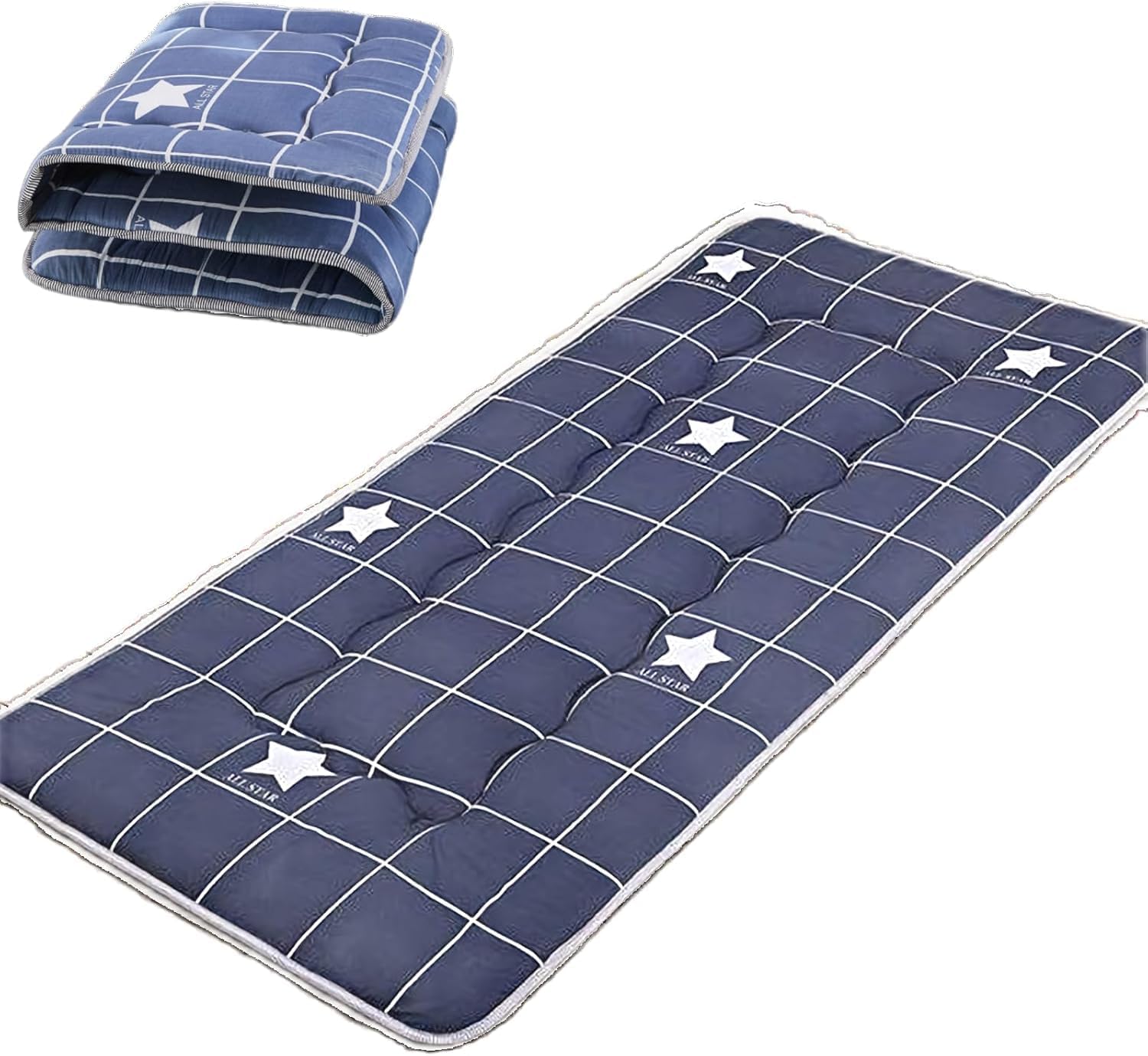 Student Mattress, Folding Sleeping Mat, 1.2 inches 3 cm Thick, Memory Foam, Antibacterial, Deodorizing, Breathable, Soft, Sleeping Support, Bed Futon, Nap Mat, Relieves Lower Back Worries