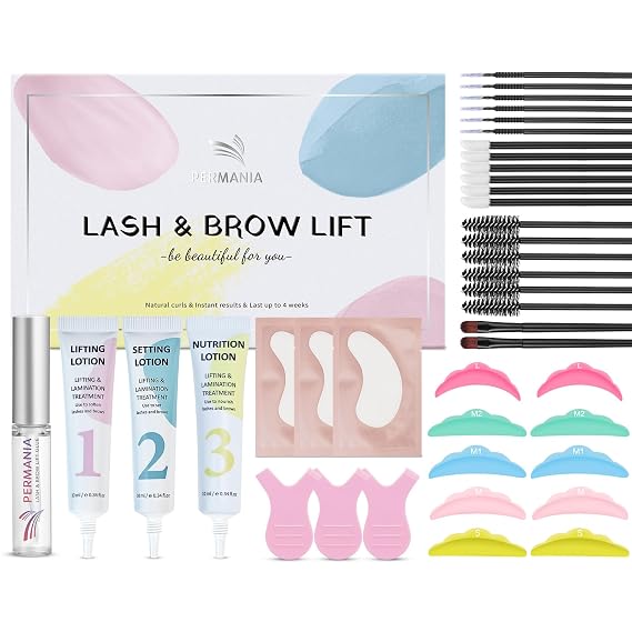 PERMANIA Eyebrow Lamination Kit Safe & Effective Salon Results