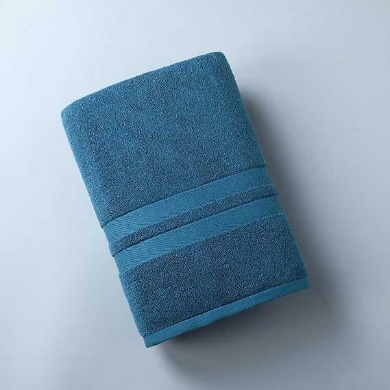 Cotton bath towel, 70*140, Peacock Blue