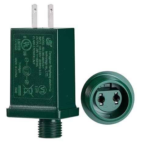 18W 29V LED Power Supply, UL Certified Class 2 Replacement Transformer | Low-Voltage US Plug for Christmas Trees, LED Holiday Lighting and Seasonal Indoor Outdoor Decorations,IP44 Rated