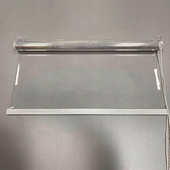 Transparent Waterproof Roller Blind,Outdoor Clear PVC Roll Up Shades,Thermal Insulated Dust-Proof Partition Curtains,for Gazebo Balcony Porch Hotel Office