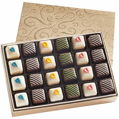 The Swiss Colony Spring Petits Fours - Gift of 24 .43 Oz. Each: Gourmet Cake Assortment, Chocolate & More Petits Fours Layer Cakes, Delightful Spring Desserts