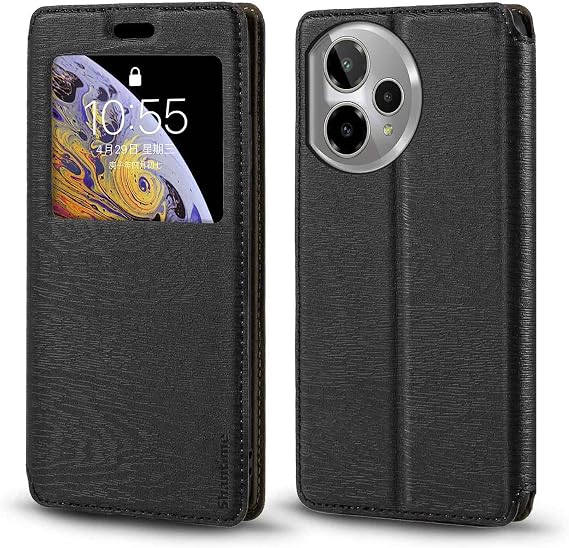 Window Leather Case for AT&T Motivate Pro 2 5G - Black