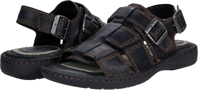 Born Mens Miguel Handcrafted Full Grain Leather Slip-on Sandals