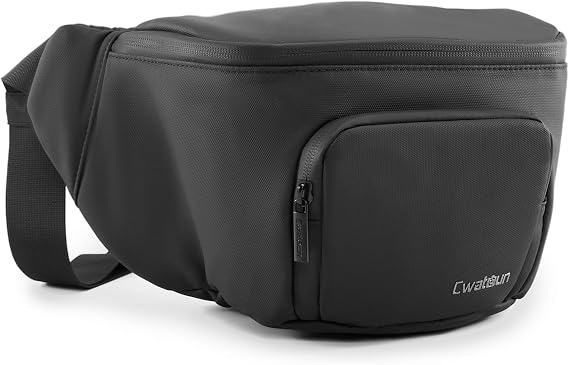 Cwatcun 3-in-1 Camera Waist Bag, Compact Crossbody Fanny Pack for DSLR