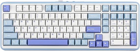EPOMAKER TH99 Tri-Mode Wireless Mechanical Keyboard, Hot Swap Compatible, Custom Keyboard RGB Gaming Keyboard with Numeric Keypad Gasket Creamy Keyboard for PC/Mac/Office/Gaming, Certified Technical