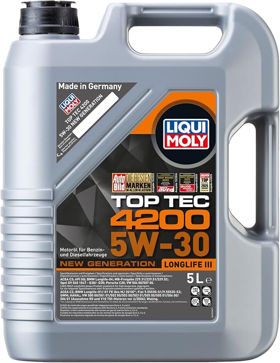 Liqui Moly Top Tec 4200 5W-30 5 lt Motor Yağı | 3707/8973 Top Tec 4200 5W-30 nesil