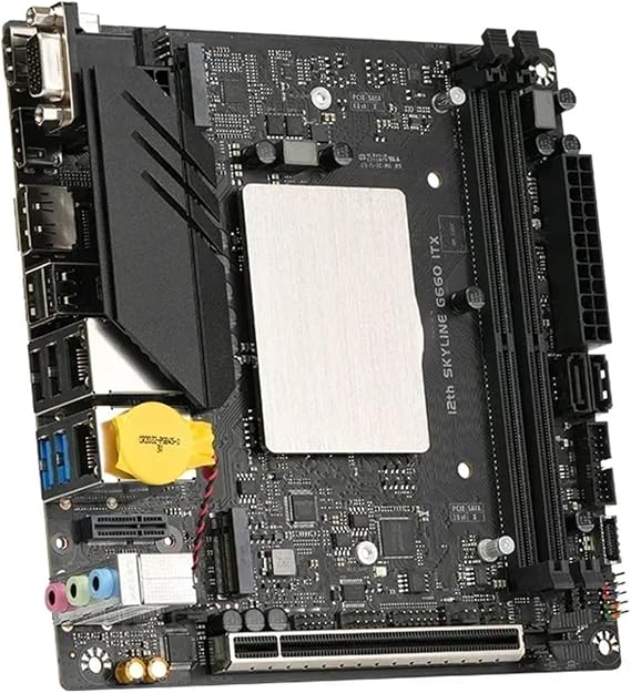 pc motherboard Fit For ERYING M-ITX DIY Desktop Motherboard With Onboard Core CPU Kit I5 12500H I5-12500H 12C16T DDR4 Gaming PC Computer Assembly Set