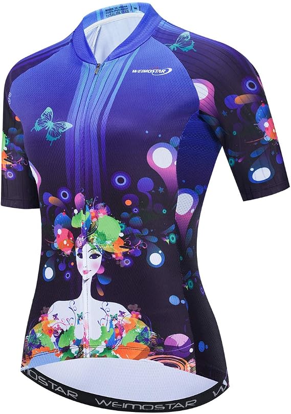 Women's Cycling Jersey Summer Lady Short Sleeve Bike Clothing Biking Jerseys