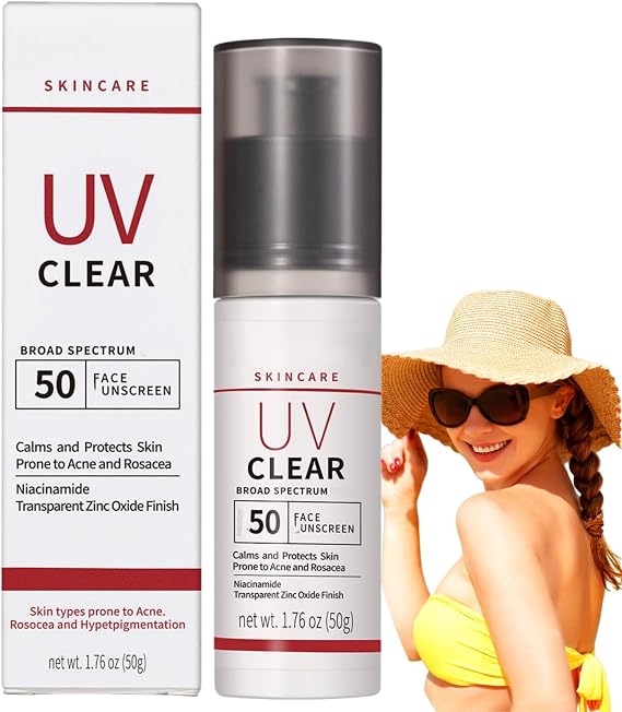 Mineral Sunscreen SPF 50 Face&Body,Hydrating&Clear Zinc Sun Cream,Waterproof Sweat-Proof Long Lasting Skin Defence,Broad-Spectrum UV Protection,Long-lasting Care,No White Marks,Soothing Sun Cream