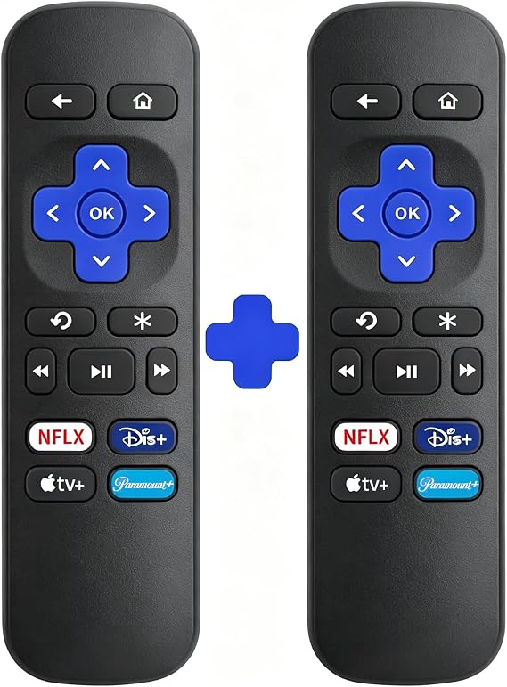 2 Pack Replacement Remote Control for Roku Box/Express/Player/Premiere - Not for TV or Stick
