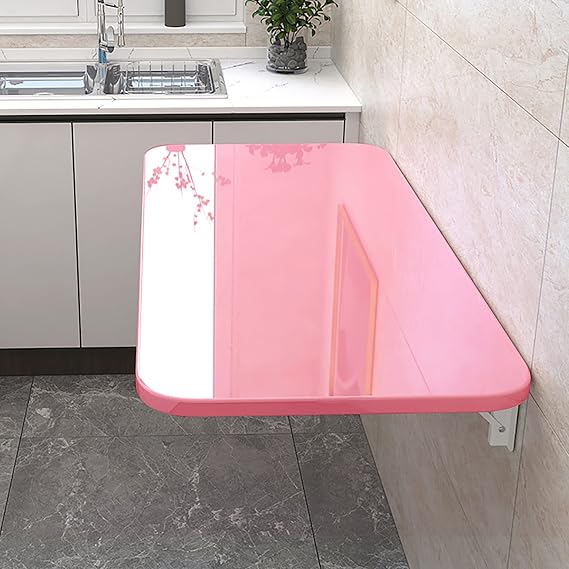Wall Mounted Folding Table, Fold Down Floating Desk for Small Spaces - Laundry Folding Table, Drop Leaf Table - Kitchen & Dining - Space-Saving Solution