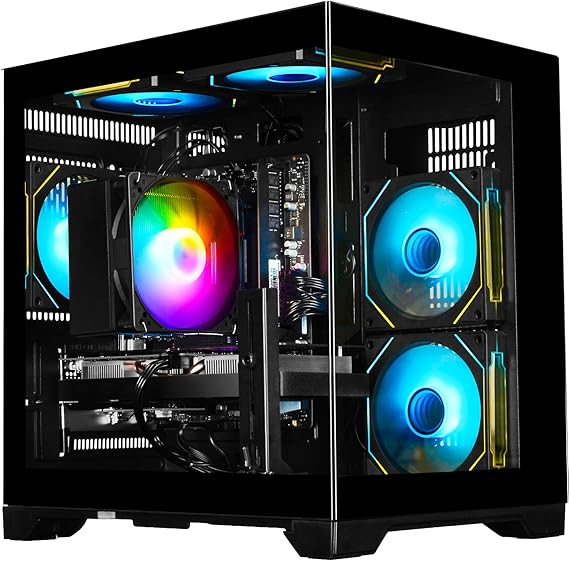 Gaming Desktop PC GeForce RTX 3050 8G, Ryzen 7 4700LE | 16GB DDR4 RAM, 512GB NVMe SSD, WiFi 6 Desktop for Gaming, Streaming, School, Home Office & Everyday Use