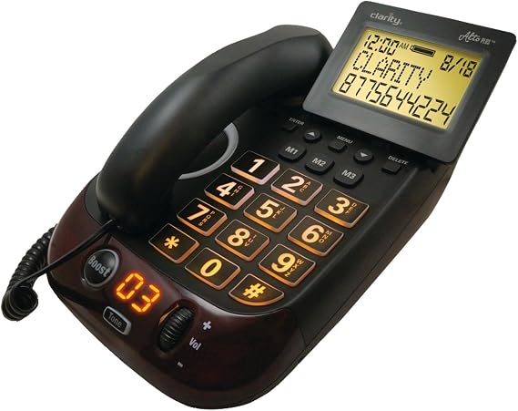 Clarity AltoPlus Amplified Corded Phone - 54505.001, Black