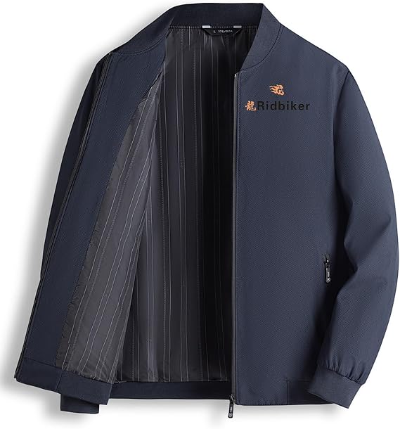 RIDBIKER Motorcycle Jacket, Warm, Comfortable and Windproof, Stylish Design