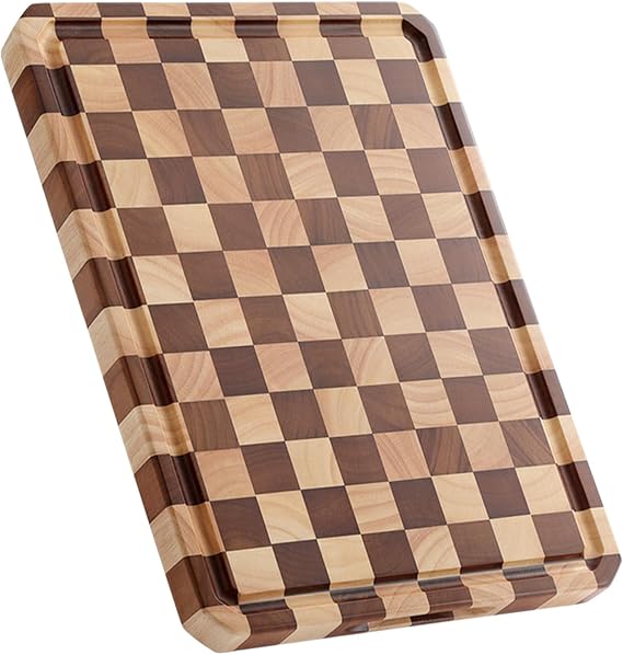 Musifan Acacia Wood Cutting Boards for Kitchen-Large Wooden Cutting Boards for Chopping Meat, Cheese, Fruits, and Vegetables