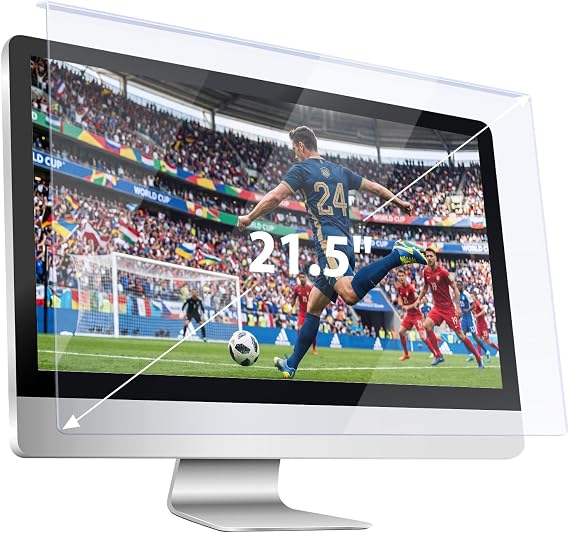 Computer Screen Protector 21.5 Inch Ultra Clear Anti-Fingerprint Reduces Shock and Scratch Easy Clean Anti Glare Screen Protector for Computer Monitor Screens