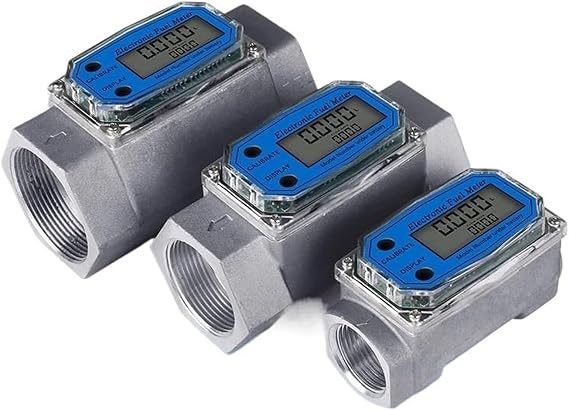 Digital Flow Meter, ±1% High Accuracy, Accumulative/Instantaneous Measurement, 0.6 MPA, Stainless Steel, Aluminum Alloy, Flowmeter, Flow Meter, Turbine Digital Diesel Fuel Flow Sensor, Liquid Crystal