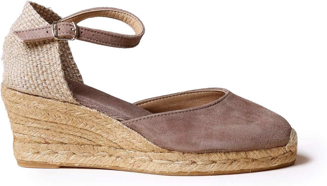 Toni Pons Lloret-5 - Wedge Espadrille for Women in Solid Tones Made of Suede.