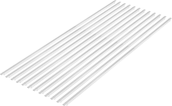 Vita 1.5 inch Square x 156.75 inch Long White Vinyl Additional Shade Kit for Vita Brand 12 Foot x 12 Foot Pergola, PVC, BPA and Pthalate Free, Outdoor Living, VA42056