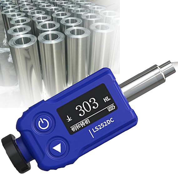 Portable Leeb Hardness Tester, Rockwell Metal Durometer With Test Block, Superficial Durometer Testing Machine, For Hl Hv Hb Hs Hra Hrb Hr, High Precision Test Results,LS252DC