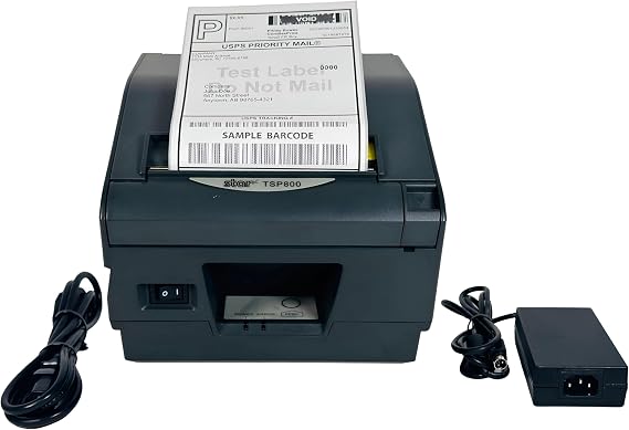 Star Micronics TSP800 Series Thermal Printer, Ethernet, Gray