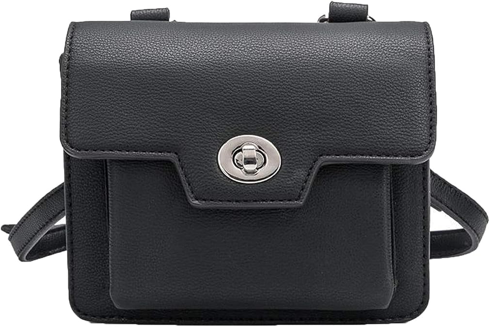 Melie Bianco Lara Vegan Multi Way Crossbody Belt Bag, Black