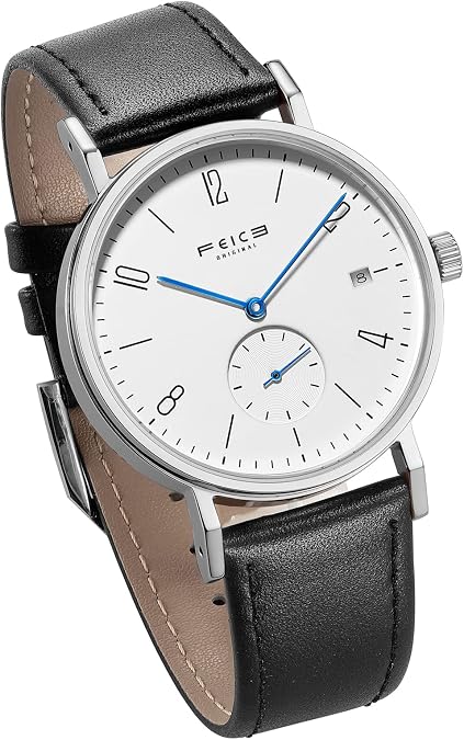 FEICE FM201 Black Mens Watch: Bauhaus Style Automatic Mechanical Watch with Waterproof Sapphire Crystal - Men Women Mechanical Watch