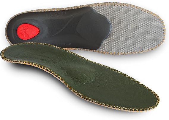 pedag Viva Outdoor | Made in Germany | Hiking Arch Support, Metatarsal Pad & Heel Cushion | Breathable Vegan Leather Insoles | Semi-Rigid | Prevents Foot Odor & Relieves Tired Feet. Size US M10/EU43