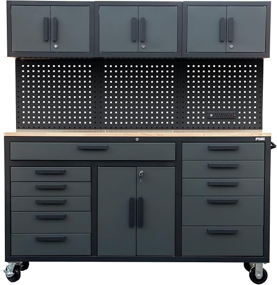 72in Rolling Tool Chest Cabinet Mobile Tool Cabinet on Wheels