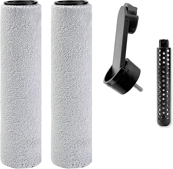 Xiaomi Truclean W30 Pro 湿式乾式掃除機 E303HW と互換性のある交換部品キット – ソフトローラーブラシ 2 個、ハンドル 1 個、臭気吸収消臭スティック 個