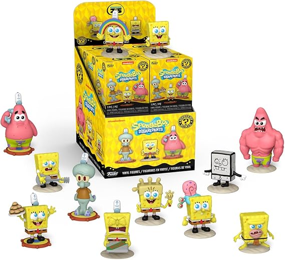 Funko Mystery Minis: Spongebob 25th Anniversary - 1 of 12 to Collect | Official Cartoon/Animation Merch - Surprise Blind Box Mini Vinyl Figurine - Collectable Mystery Gift for Fans and Collectors