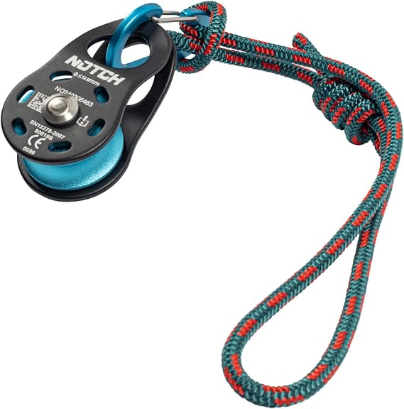 Notch Micro Pulley Combo with Micro Pulley, Micro Carabiner & Cord (50096)