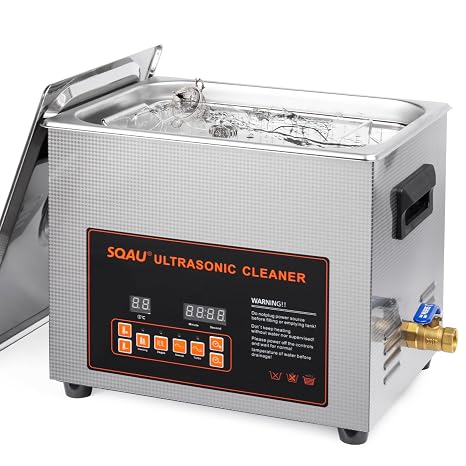 Ultrasonic Cleaners Machine 15L with Heater and Timer, Lab Proffessional Ultra Sonic Cleaner Machine for Jewelry Glasses Cleaner 304 Stainless Steel Ultra Sonicare Cleaner
